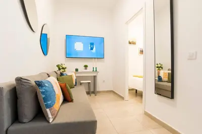 Zona de estar de Cosy apartment Tribunal