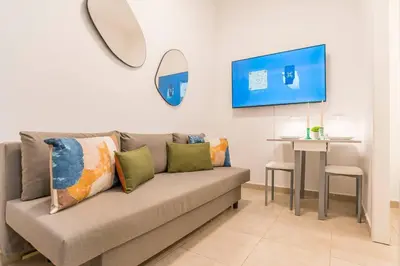 Zona de estar de Cosy apartment Tribunal