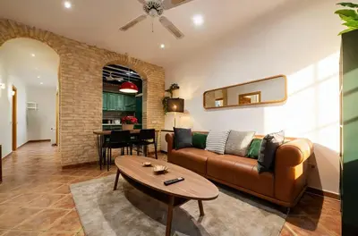 Zona de estar de GuestReady – Stylish Flat in the Heart of Lavapiés