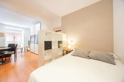 Cama o camas de una habitación en Paseo del Prado Madrid
