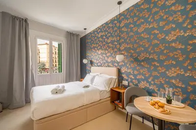Cama o camas de una habitación en Habitación privada en Lavapiés