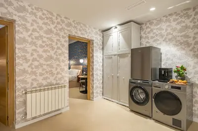 Una cocina o zona de cocina en Habitación privada en Lavapiés