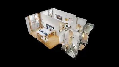 Plano de Stunning penthouse in Cuatro Caminos for 4 pax - Artistas 1