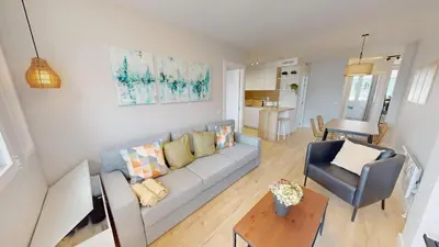 Zona de estar de Stunning 2-bedrooms penthouse in Cuatro Caminos - Artistas 2
