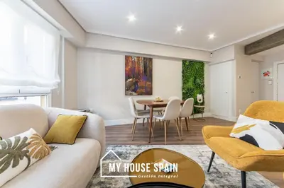 Zona de estar de MyHouseSpain - Elegante y moderno a pasos de Sol