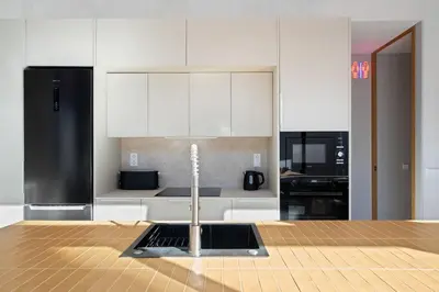 Una cocina o zona de cocina en New charming apartment with terrace for 4 pax - A-Vicent