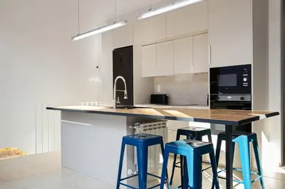 Una cocina o zona de cocina en New charming apartment with terrace for 4 pax - A-Vicent