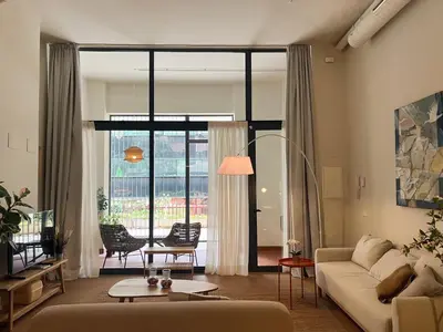 Zona de estar de Modern and stylish -1Bedroom 1Bathroom -Ventas