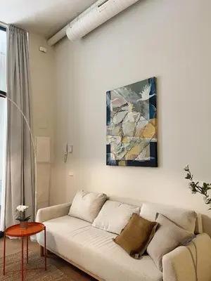Zona de estar de Modern and stylish -1Bedroom 1Bathroom -Ventas