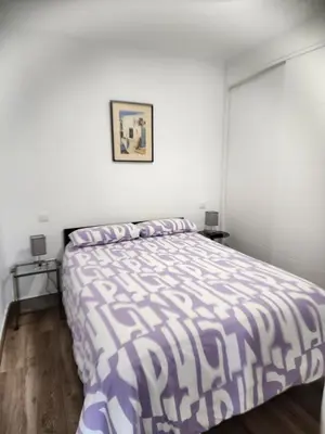 Cama o camas de una habitación en Vive en Madrid, plaza de Atocha