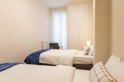 Cama o camas de una habitación en New apartment in Cascorro square Madrid center
