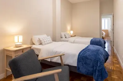 Cama o camas de una habitación en New apartment in Cascorro square Madrid center