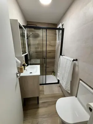 Un baño de Acogedor apartamento centro de Madrid