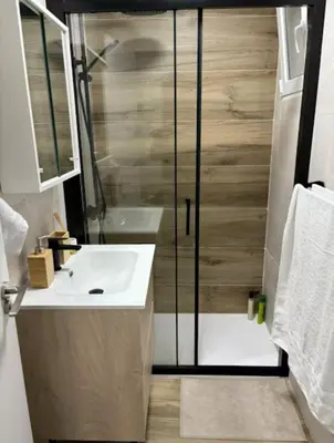 Un baño de Acogedor apartamento centro de Madrid