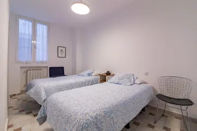 Cama o camas de una habitación en Para amantes del arte y la cultura