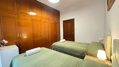 Cama o camas de una habitación en Habitaciones en Don Ramon