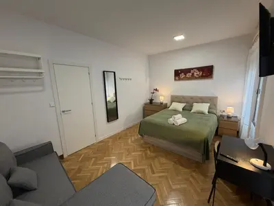 Cama o camas de una habitación en Habitaciones en Don Ramon