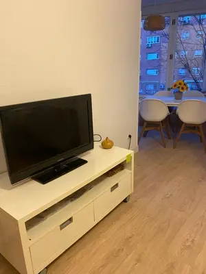Una televisión o centro de entretenimiento en Private Rooms Madrid El Retiro