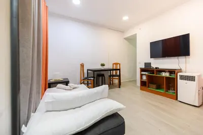 Cama o camas de una habitación en PEL300I Piso de 1 dormitorio en el Centro de Madrid