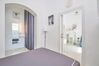 Cama o camas de una habitación en Apartamento Madrid centro Atocha