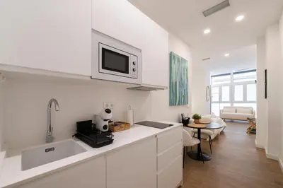 Una cocina o zona de cocina en Magnífico apartamento en pleno centro de Madrid,