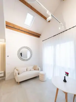 Cama o camas de una habitación en Genial lugar en Madrid castizo