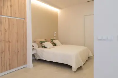 Cama o camas de una habitación en Espectacular en Madrid castizo