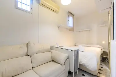 Cama o camas de una habitación en BMU9213 Piso de 1 dormitorio en Chamberí