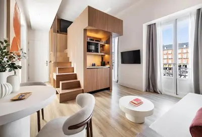Una televisión o centro de entretenimiento en Felipe IV Apartment