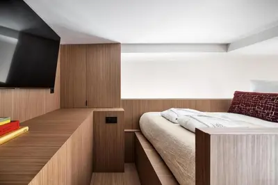 Cama o camas de una habitación en Felipe IV Apartment
