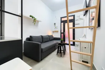 Zona de estar de PAS9 Acogedor dúplex en Puente de Vallecas