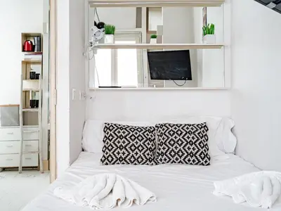 Cama o camas de una habitación en El Hogar de La Puebla
