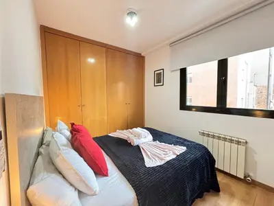 Cama o camas de una habitación en Madrid Javalambre 4 Temporal