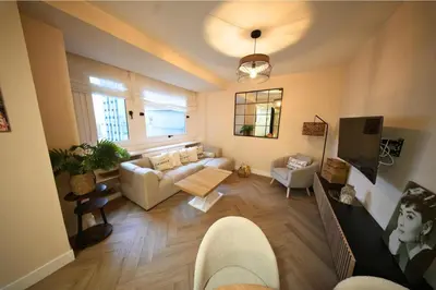 Zona de estar de Refugio elegante en barrio Salamanca, Madrid