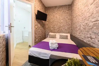 Cama o camas de una habitación en JPA16BI Acogedor piso de 1 dormitorio en Tetuán, Madrid - Alquiler temporal