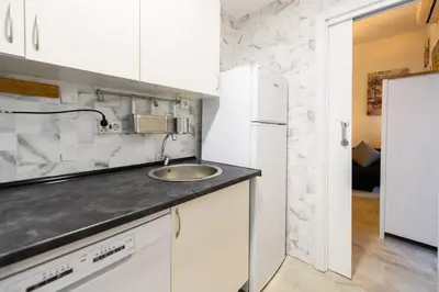 Una cocina o zona de cocina en SEL60I Piso con terraza y 1 dormitorio en Madrid - Alquiler temporal