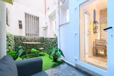 Zona de estar de SEL60I Piso con terraza y 1 dormitorio en Madrid - Alquiler temporal