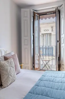 Cama o camas de una habitación en Heima Madrid letras 3A