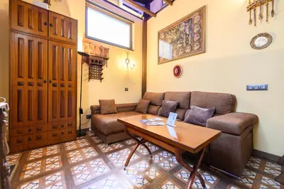 Zona de estar de SLU33 - Amplio Loft en La Latina - Alquiler temporal