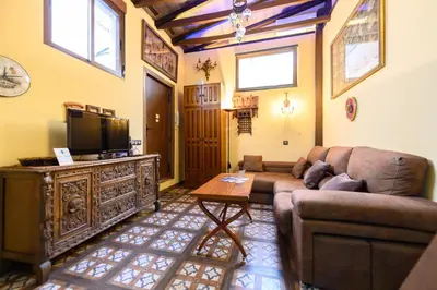 Zona de estar de SLU33 - Amplio Loft en La Latina - Alquiler temporal