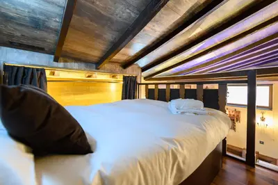 Cama o camas de una habitación en SLU33 - Amplio Loft en La Latina - Alquiler temporal