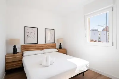 Plano de Atico con terraza para 6 personas en madrid rio de alquiler temporal