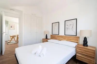 Plano de Atico con terraza para 6 personas en madrid rio de alquiler temporal
