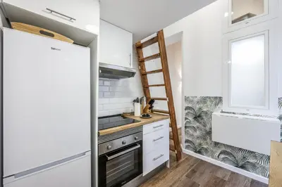 Una cocina o zona de cocina en Urban Loft with Character - Puerta de Toledo