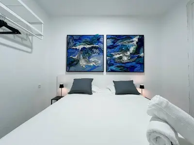 Cama o camas de una habitación en Habitación Chueca 2D