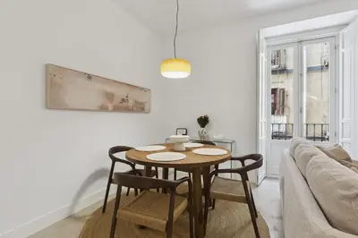 Zona de estar de Central Madrid 2BR2BA Comfort Convenience