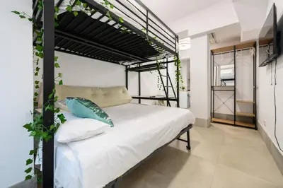 Cama o camas de una habitación en RJS3 - Acogedor Estudio en Barrio Salamanca - Temporal
