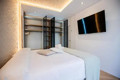 Cama o camas de una habitación en Lujo en el barrio de las Letras
