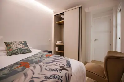 Cama o camas de una habitación en Lujo en el barrio de las Letras