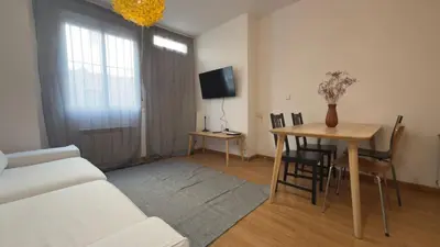 Cama o camas de una habitación en Well connected flat near the centre of Madrid